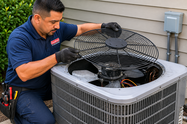 Soft start device used to reduce air conditioner startup noise