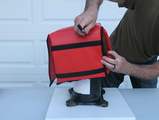 Mark refrigerant line location on your Tone Wrap
