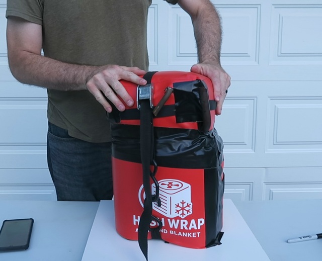 Strap the Tone Wrap to the compressor